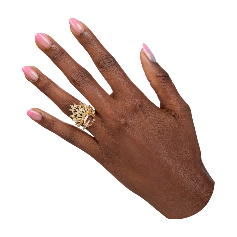 Diamond Starlight Dream Petal Ring - Size 6.5 - 11372