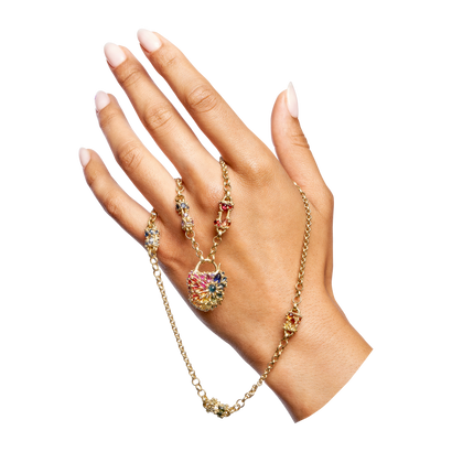 floating hand with pearls