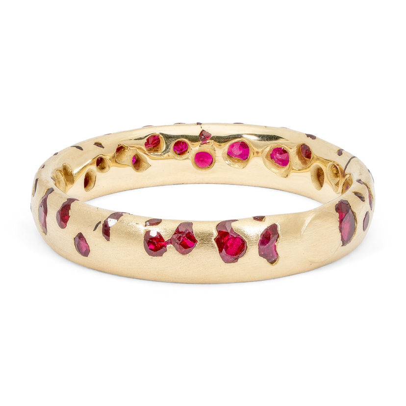 Ruby Confetti Ring - Made to Order