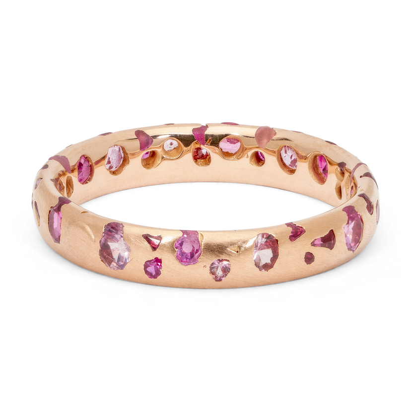 Pink Confetti Ring in Rose - Made to Order