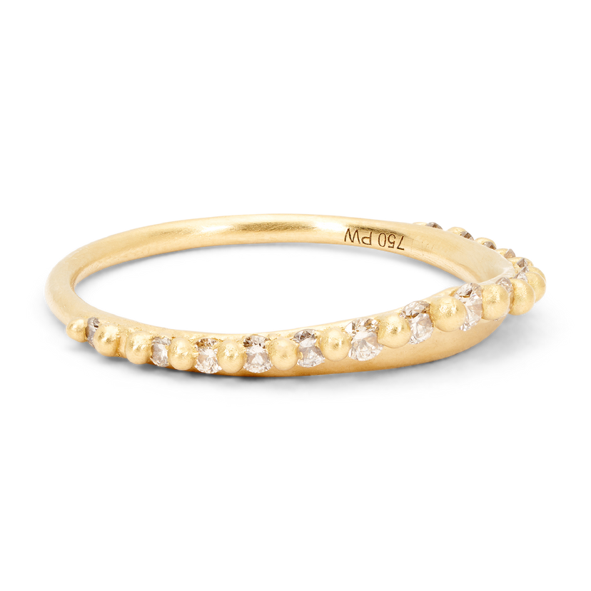 Diamond Beatrix Petal Ring - Size 6.5 - 11845