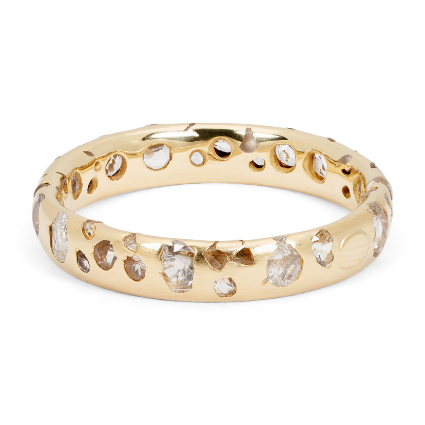 White Confetti Ring - Made to Order