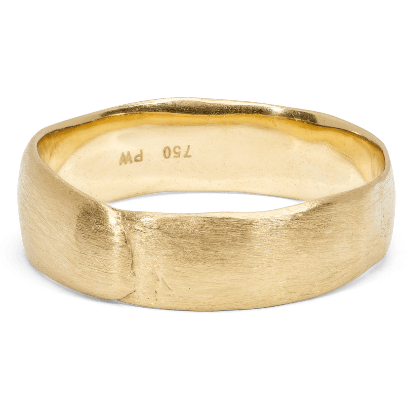 Wide Nilos Pinch Band Ring - Polly Wales Fine Jewelry,