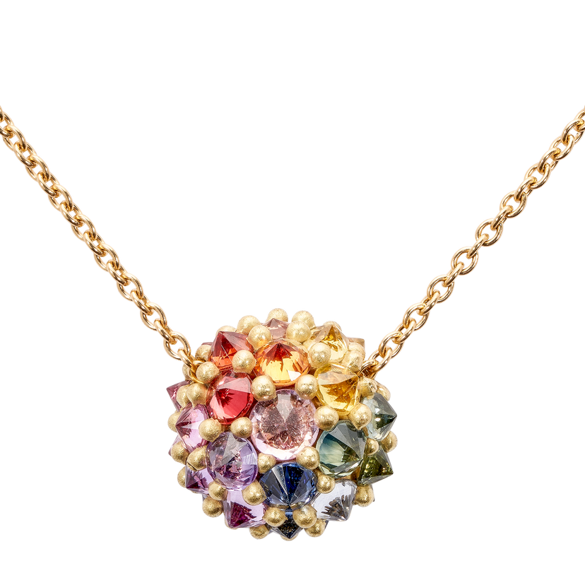 Medium Rainbow Sputnik Necklace - Made to Order