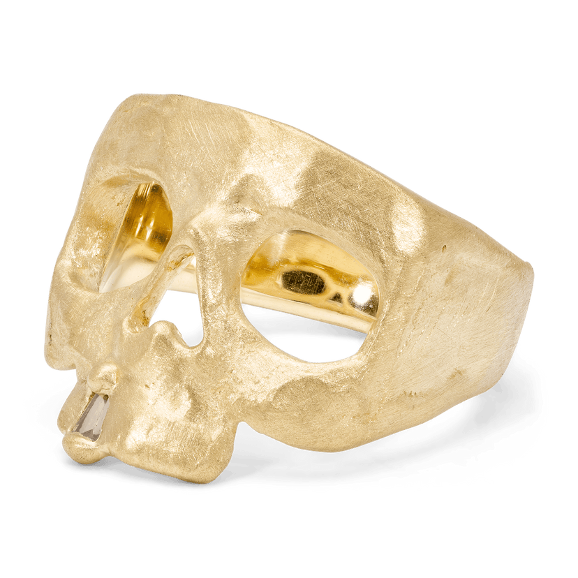 Snaggletooth Skull Pinky Ring - Polly Wales Fine Jewelry,