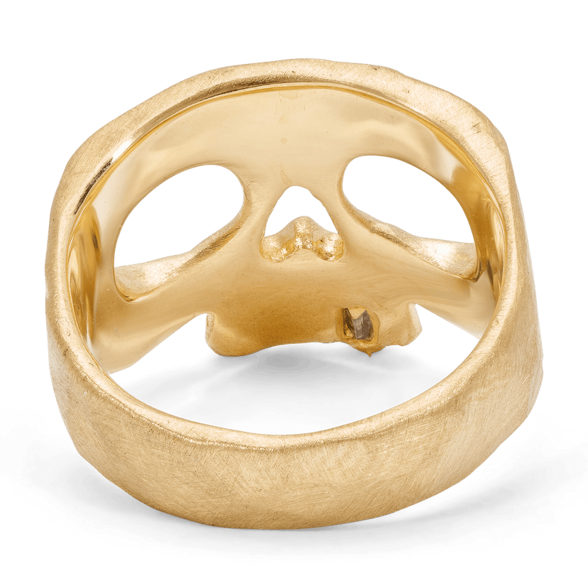Snaggletooth Skull Pinky Ring - Polly Wales Fine Jewelry,