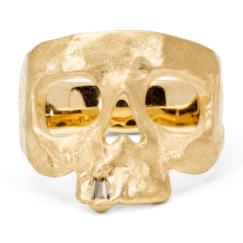 Snaggletooth Skull Pinky Ring - Polly Wales Fine Jewelry,
