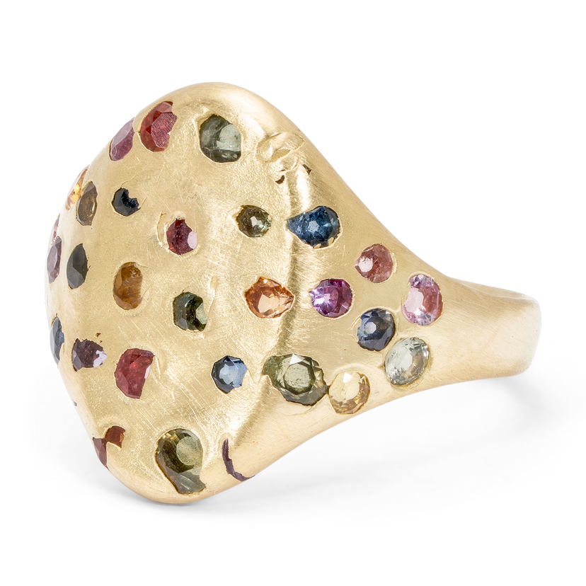 Blossom Crush Signet Ring - Made to Order