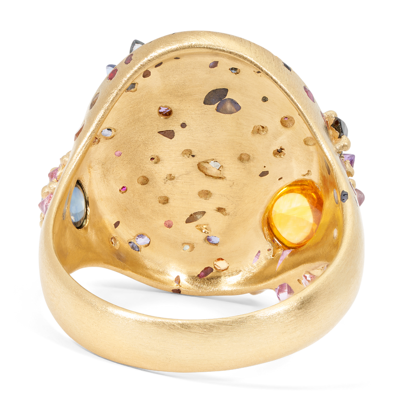 Large Daisy Clusterf@&$ Signet Ring - Made to Order