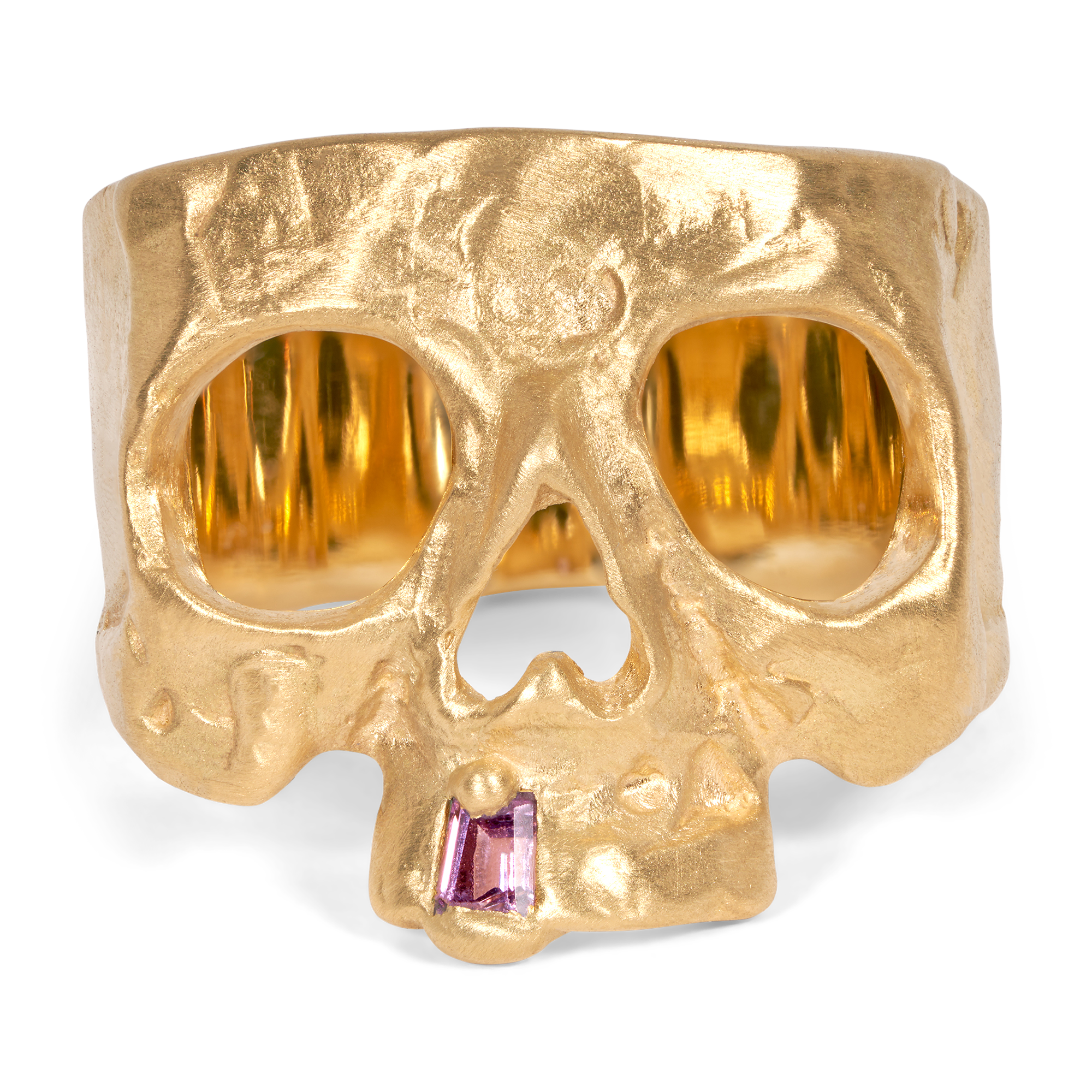 Purple Snaggletooth Skull Ring | Polly Wales