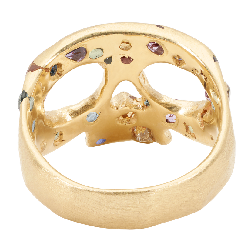 FLAMED SKULL RING | リング | トラヴィスワーカーオンライン
