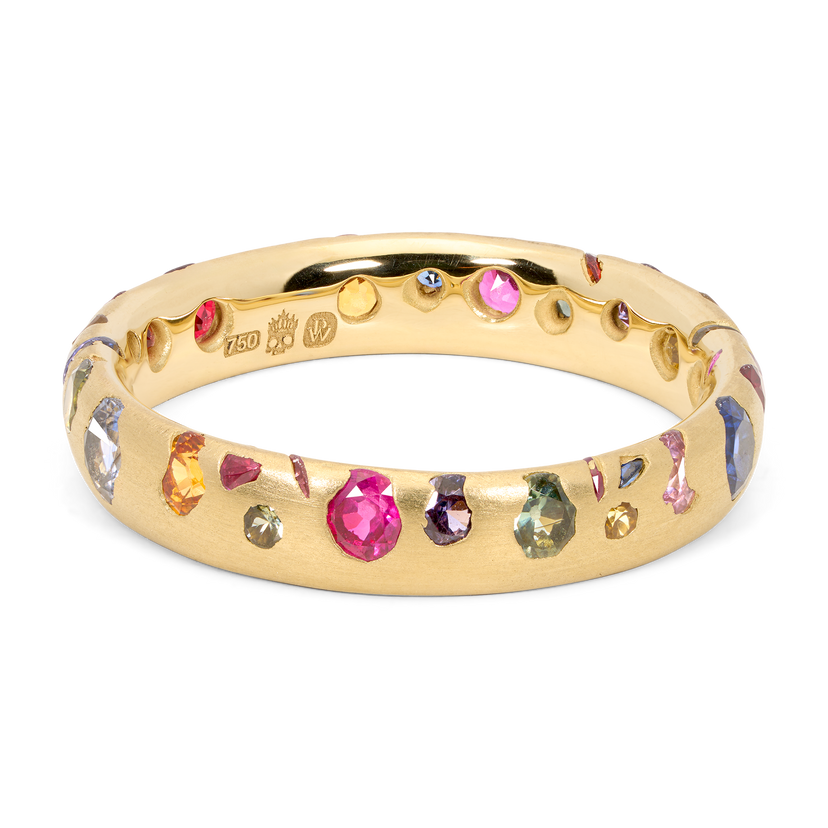 Rainbow Confetti Ring - Size 6.5 - 11850