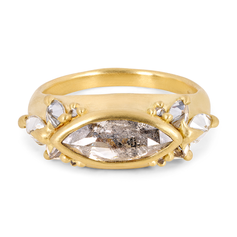 Grey Diamond Vivienne Ring - Size 6 - 11864