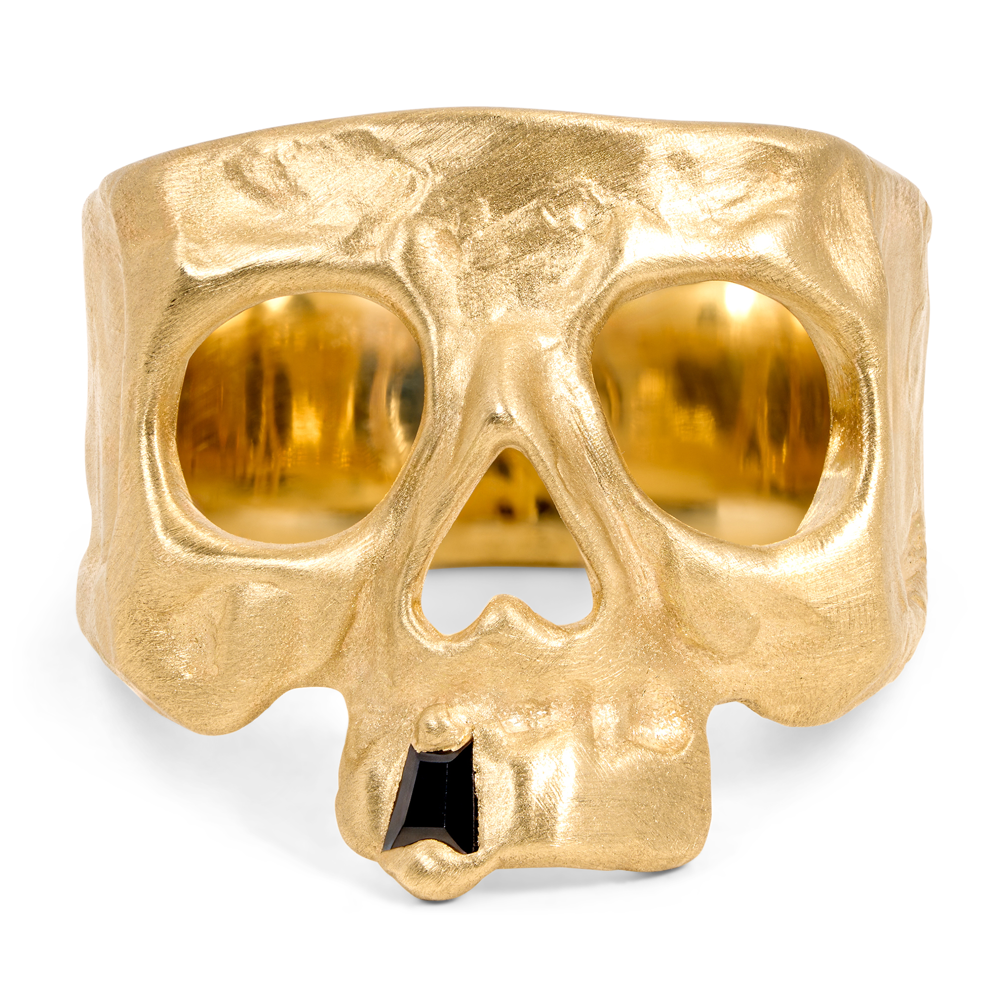 Black Snaggletooth Skull Ring | Polly Wales