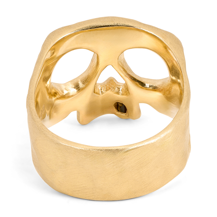アンリミ　pop34 サーナイト バンデッドリング Black Snaggletooth Skull Ring | Polly Wales