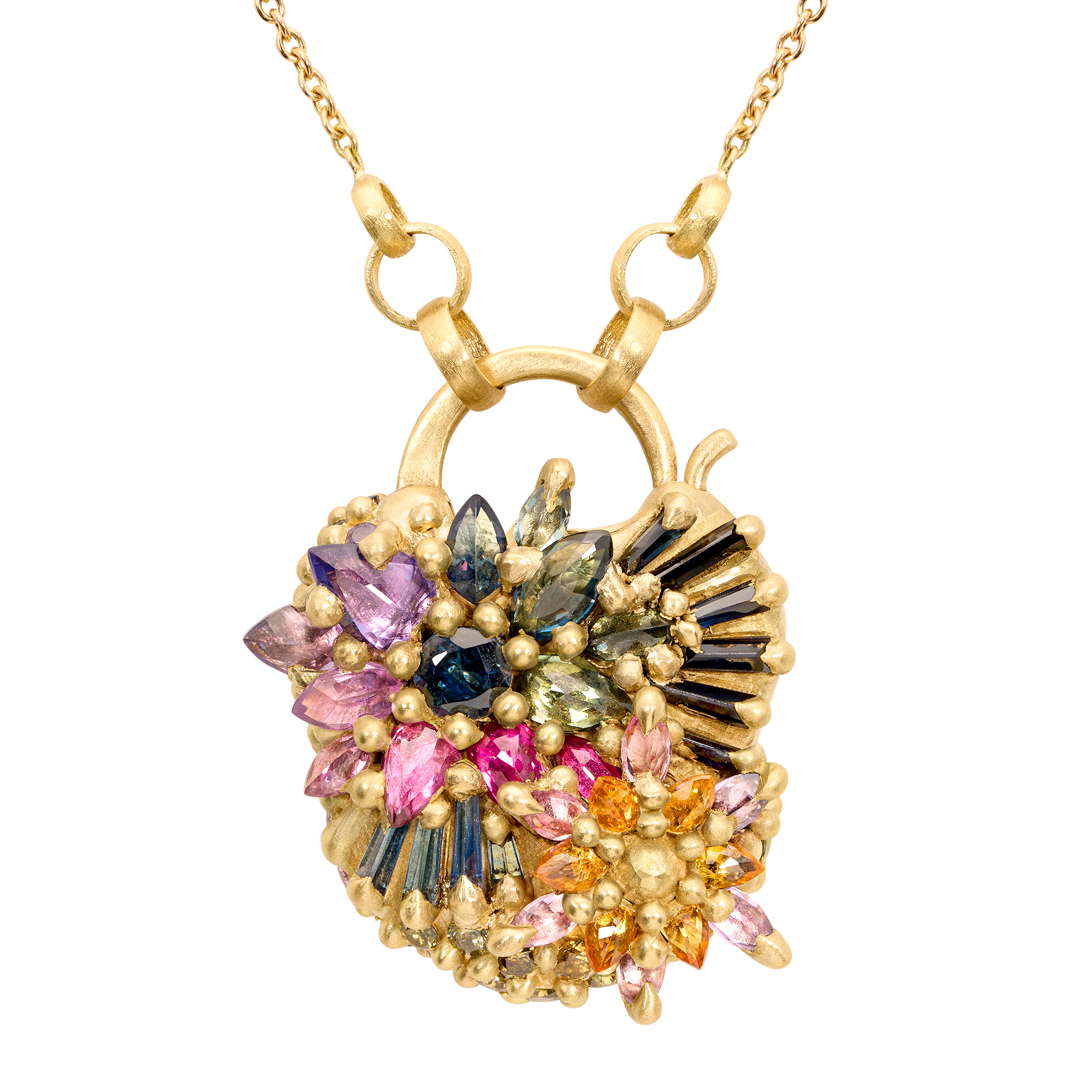 Immortalia Daisy Garland Padlock Necklace | Polly Wales