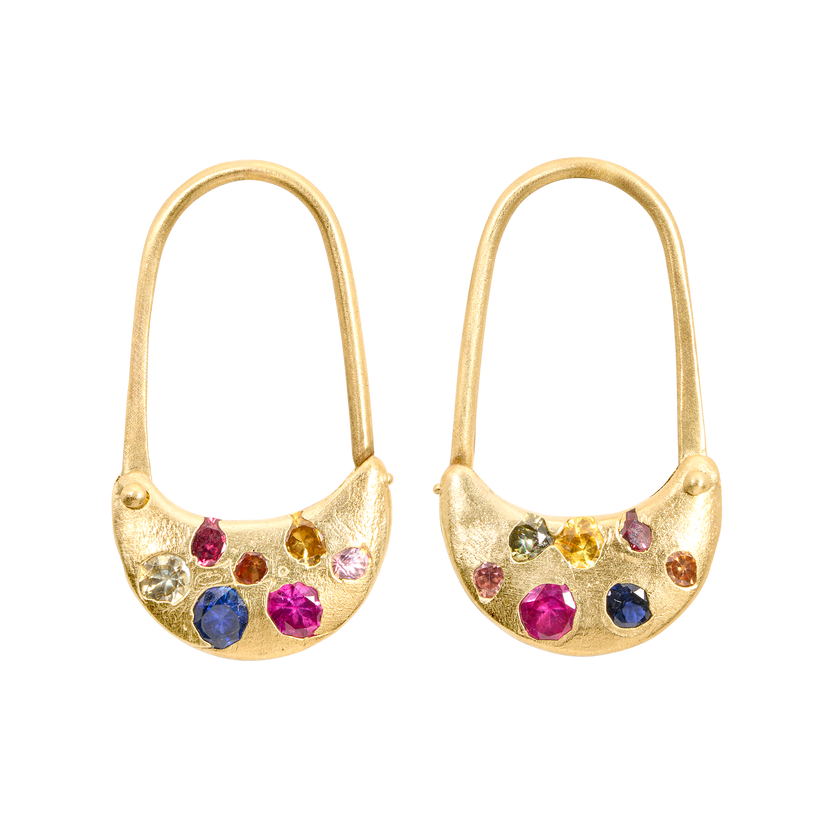 White Pearl Ratticus Rat Drop Earrings | Polly Wales