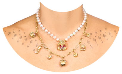 floating hand with pearls