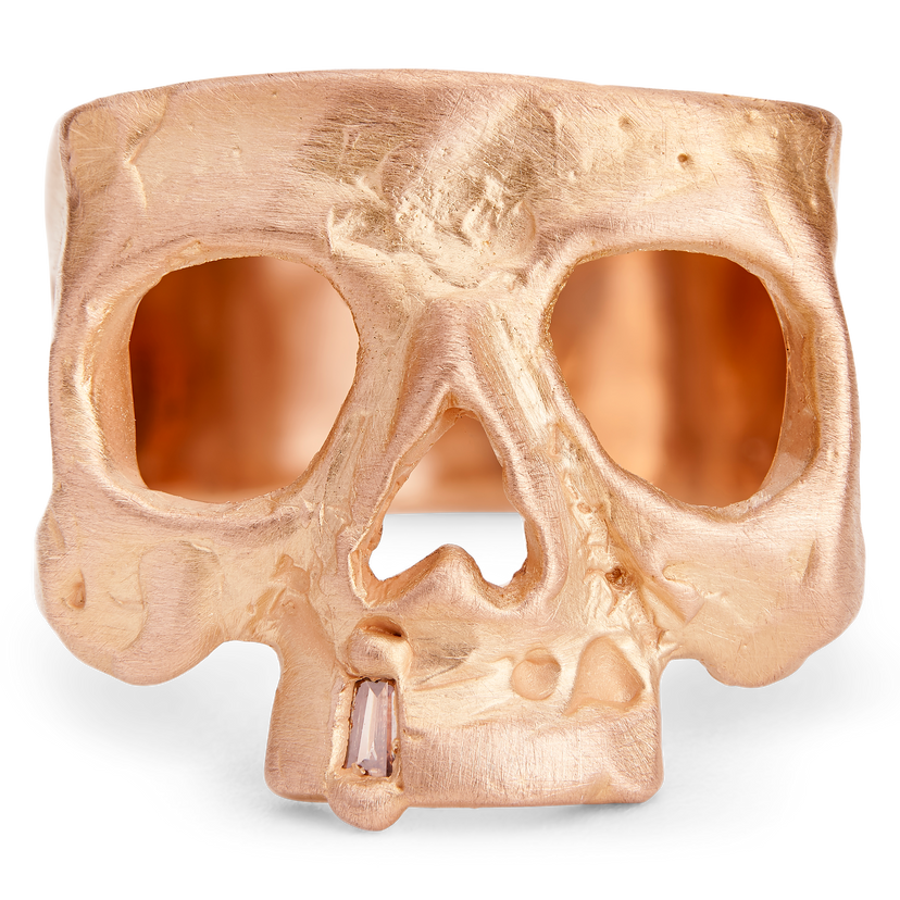 Copper 2025 skull ring