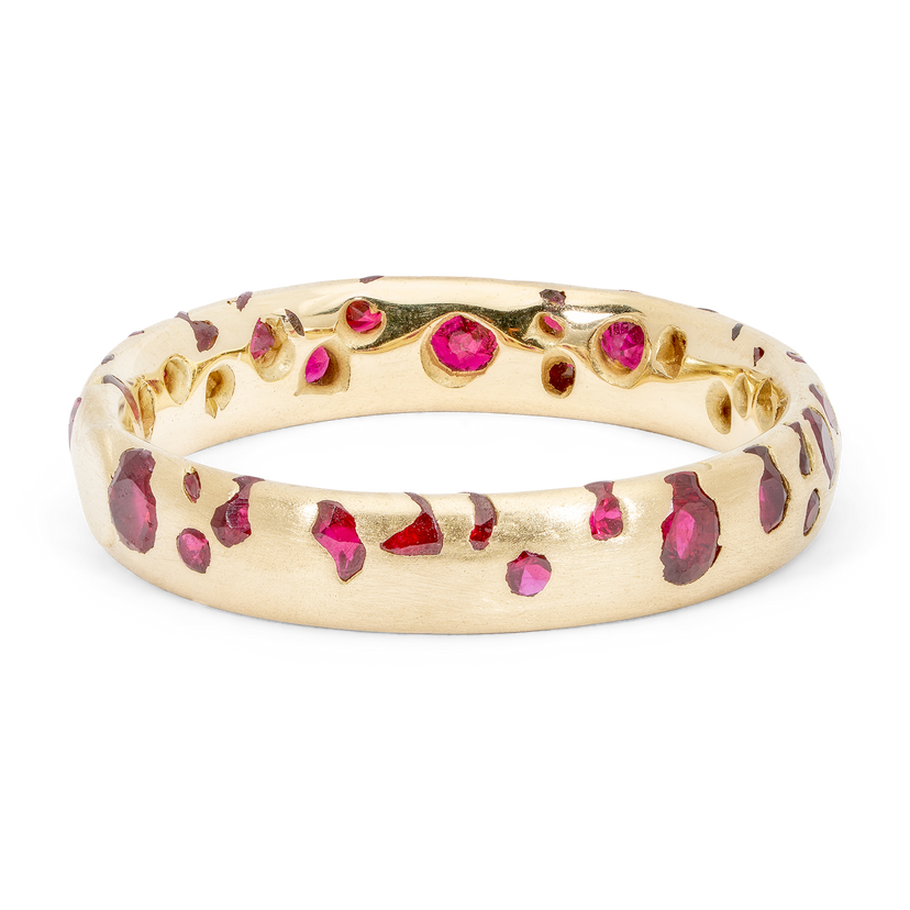 Ruby Confetti Ring - Made to Order