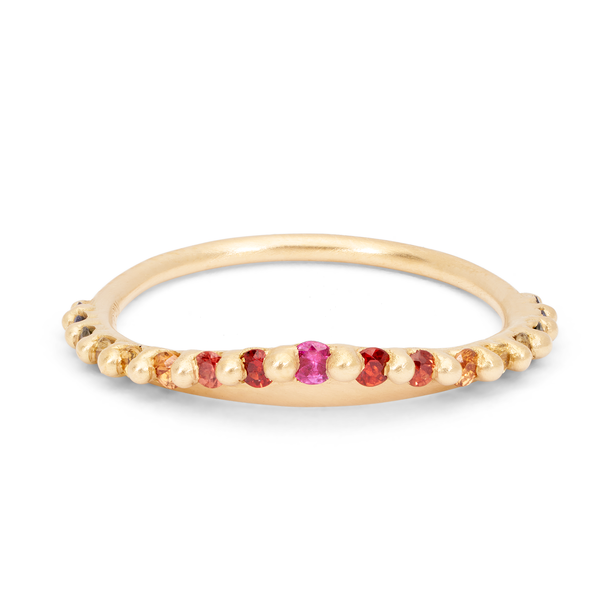 ☆TATIANA☆ Pastel Rainbow Heart Ring CR1801 UNICORN-RAINBOW-MOONSTONE-