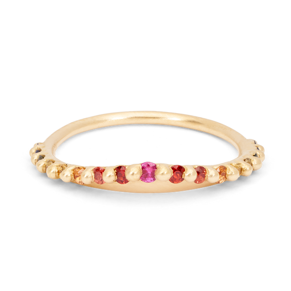 ★TATIANA★ Pastel Rainbow Heart Ring CR1801 Statement Rings, Rainbow Heart Ring, Multicolored Crystal