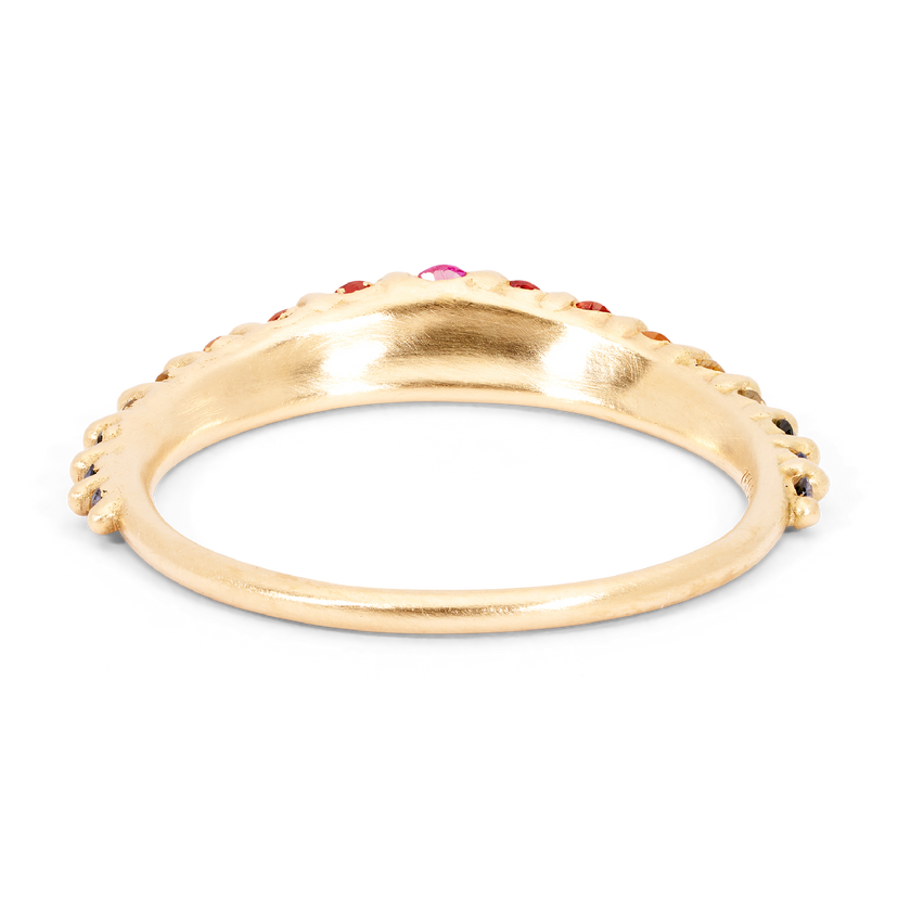 Rainbow Beatrix Petal Ring - Size 6.5 - 11870
