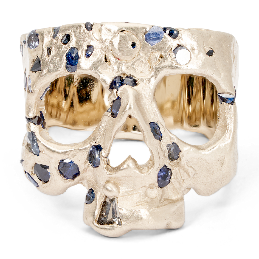 Blue skull clearance ring