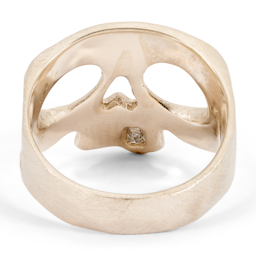 White 2025 skull ring