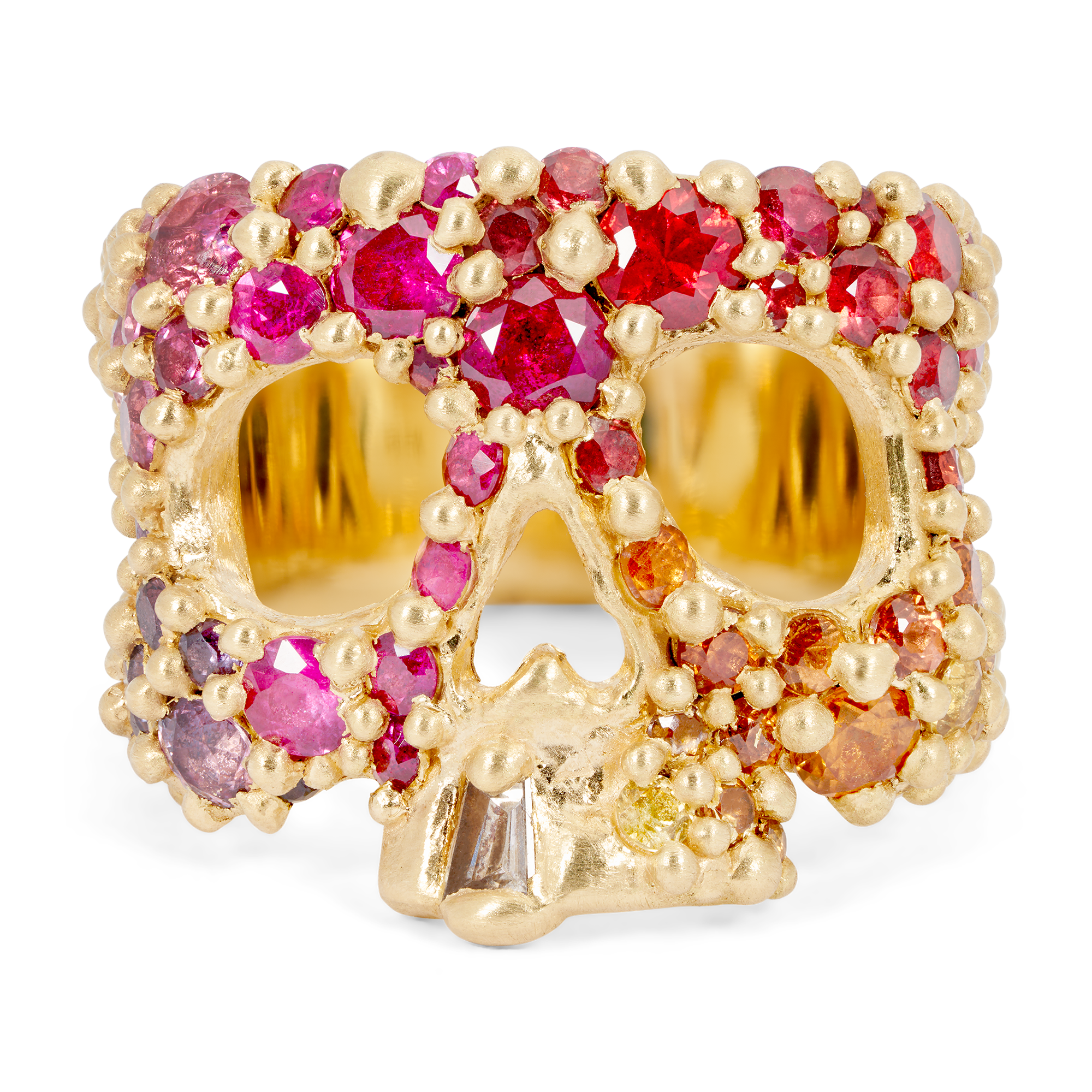 アンリミ　pop34 サーナイト バンデッドリング California Sunset Kali Skull Ring | Polly Wales