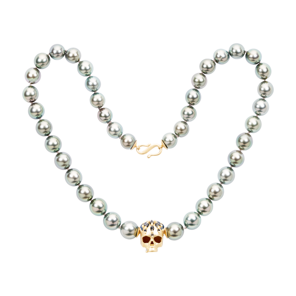 サリバン Teeth&Pearl connected necklace 11275GREENENCHANTEDCITYSKULLPE