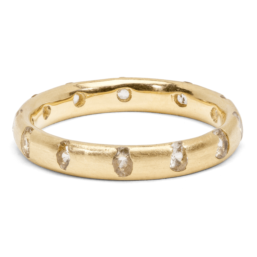 White Slim Celeste Ring - Polly Wales Fine Jewelry, 
