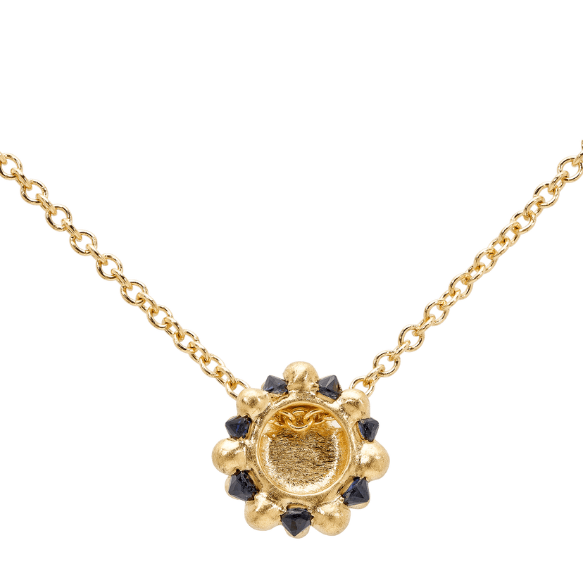 Small Blue Sputnik Necklace Polly Wales - Main Image