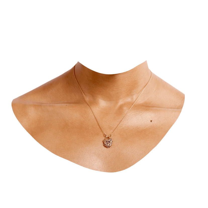 Purple Fantaisie Padlock Necklace Polly Wales