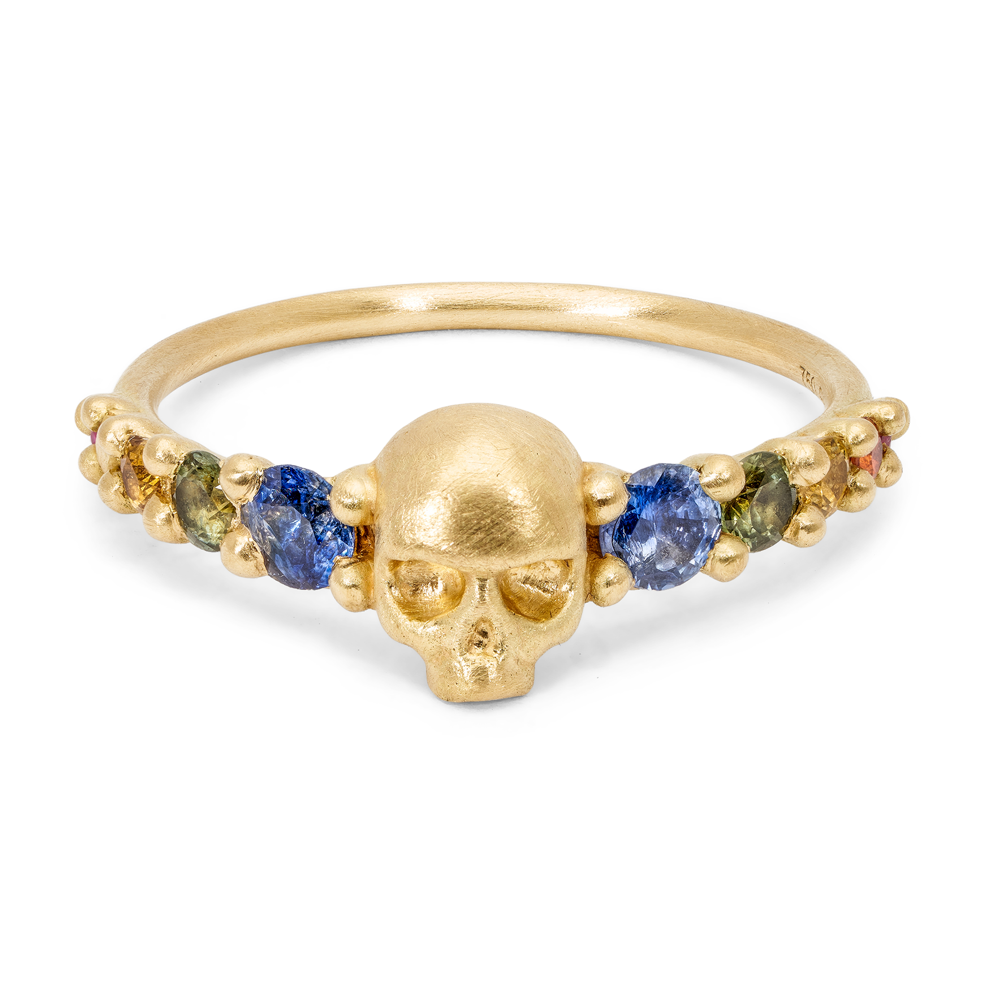 Sapphire deals skull ring