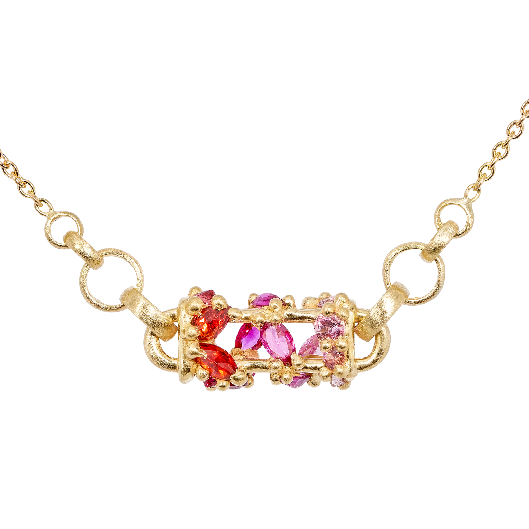 Horizontal Plum Blossom Fontaine Necklace | Polly Wales
