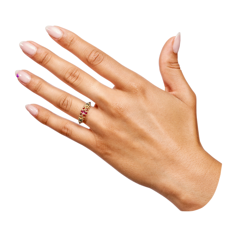 Rainbow Galaxy Ring - Made to Order