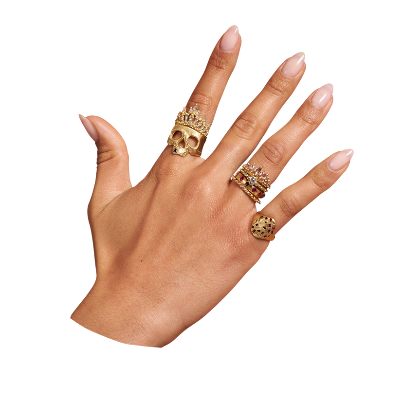 Black Snaggletooth Skull Ring | Polly Wales Black Snaggletooth Skull Ring | Polly Wales